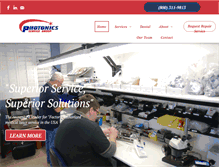 Tablet Screenshot of photonicsservicegroup.com